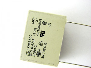 Kondensator przeciwzakłóceniowy KNB1550 X1 0.47UF R-27,5