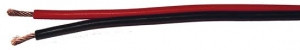 Kabel głośnikowy CCA 2x0.5mm czarno-czerwony