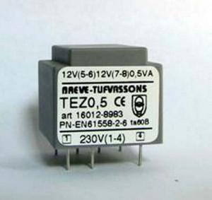 Transformator TEZ 0.5/D 230/12-12V